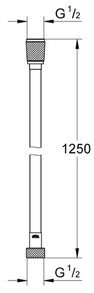 Душевой шланг Grohe Silverflex, 1250 мм (28362001) изображение 2