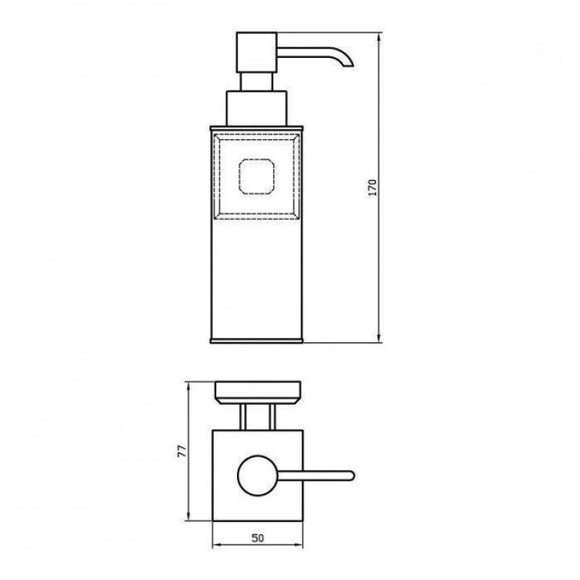 Дозатор для жидкого мыла Aqua Rodos LEONARDO (6759) изображение 2