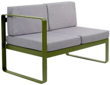 Двухместный диван OXA desire, правый модуль, зеленый оникс (40030004_14_54)