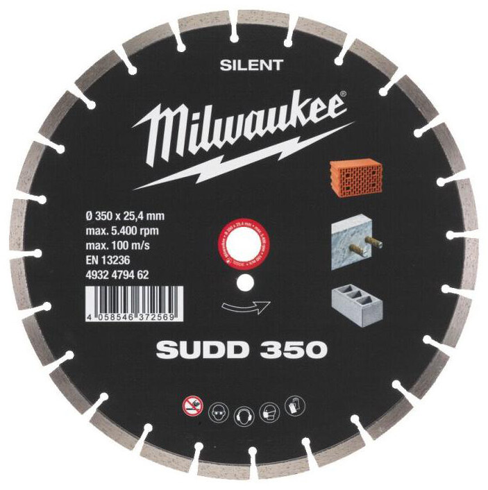 

Алмазный диск Milwaukee SUDD 350 мм (4932479462)