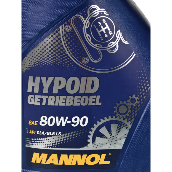 Трансмиссионное масло Mannol Hypoid Getriebeoil 80W-90 GL-4/GL-5, 4 л (MN8106-4) изображение 3