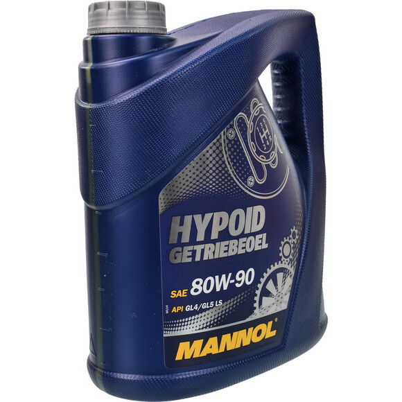 Трансмиссионное масло Mannol Hypoid Getriebeoil 80W-90 GL-4/GL-5, 4 л (MN8106-4) изображение 2