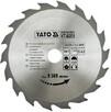 Диск пильний YATO по дереву 160х20х2.8х2.0 мм, 18 зубців (YT-6055)