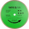 Диск алмазний YATO суцільний 350х10,0x25,4 мм для кераміки (YT-5975)