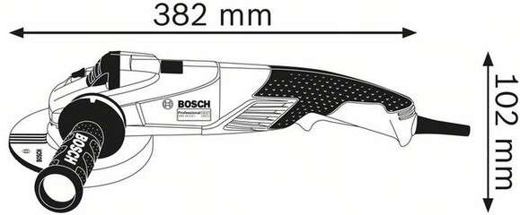 Угловая шлифмашина Bosch GWS 18-150 L (06017A5000) изображение 3