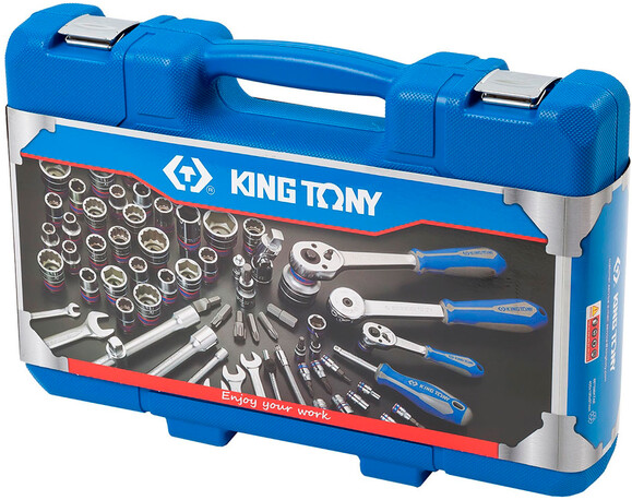 Набор инструментов KING TONY 96 единиц, 1/4"+1/2" (SC7396MR) изображение 9