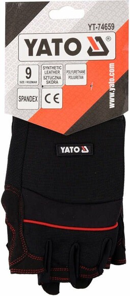 Перчатки Yato YT-74659 размер 9 "Черные" изображение 3