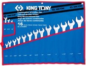 Набір комбінованих ключів King Tony 16 предметів (1216SRN)
