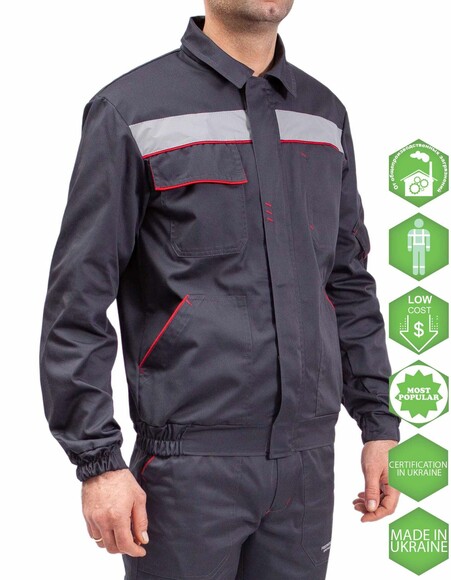Куртка робоча Free Work Спецназ New темно-сіра р.56-58/5-6/XL (61660) фото 5