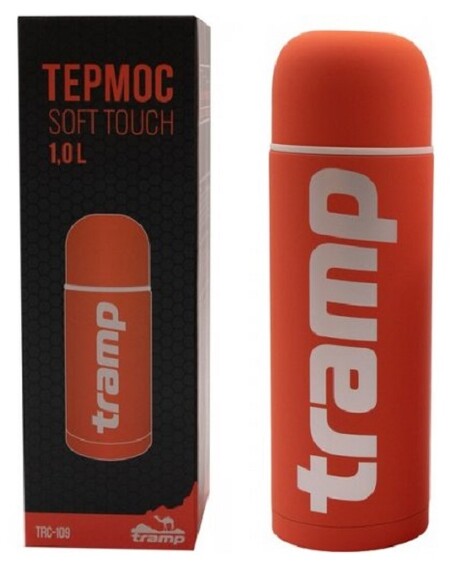 Термос Tramp Soft Touch 1 л (TRC-109-orange) изображение 3