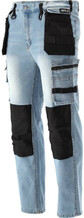 Штани робочі джинс стрейч р.L/XL (блакитний) Yato (YT-79073)