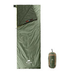 Спальник сверхлегкий Naturehike Summer LW180 NH21MSD09 правый, (15C), p-p XL, зеленый (6927595777961-R)