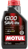 Моторное масло Motul 6100 Save-lite, 5W20, 1 л (108009)
