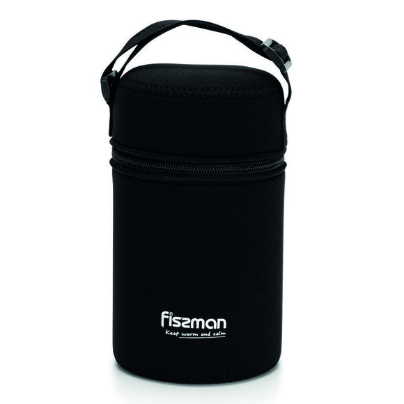 Термос для еды Fissman 900 мл, нержавеющая сталь, с чехлом (9856) изображение 2