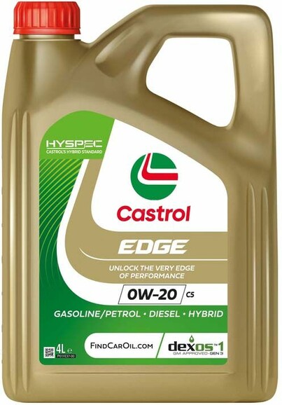 Моторна олива CASTROL EDGE C5 0W-20, 4 л (15CC95)