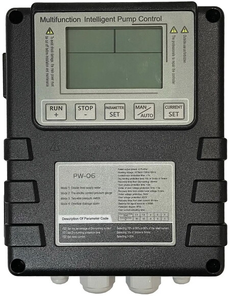 Пульт управления Optima PW-6 для глубинного 3-х фазного насоса 0.75 - 4 кВт (25689)