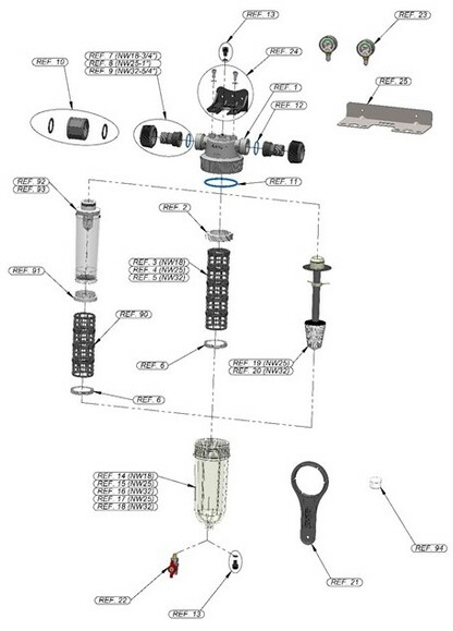 Фільтр сітчастий Cintropur NW 25, 1" (FSNW25-1) фото 2