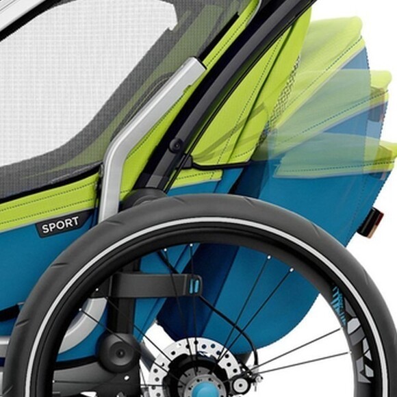 Дитячий візок Thule Chariot Sport Double Chartreuse-Mykonos (TH 10201004) фото 10