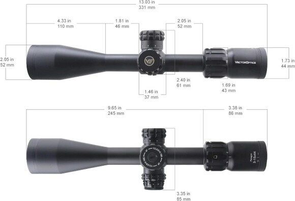 Приціл оптичний Vector Optics Paragon 3-15x44, illum. SFP Zero-Stop, 25.4 мм (SCOM-T37) фото 7