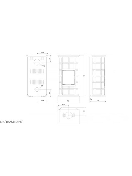 Кахельна піч Kratki NADIA 8 (milano) (NADIA/MILANO) фото 5