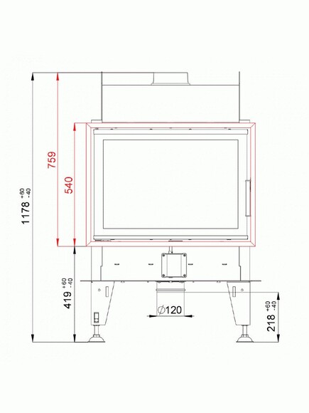 Каминная топка BeFHome DOUBLE 7 FEEL (000-0002074) изображение 2