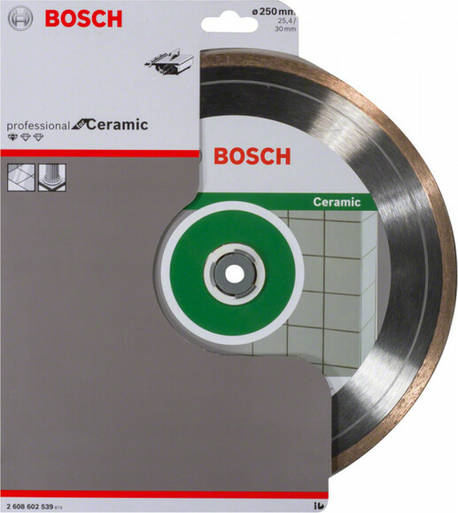 Алмазний диск Bosch Standard for Ceramic 250-30 / 25,4 мм (2608602539) фото 2