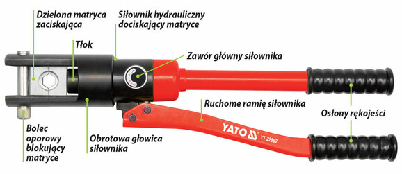 Пресс-клещи гидравлические Yato (YT-22862) изображение 4