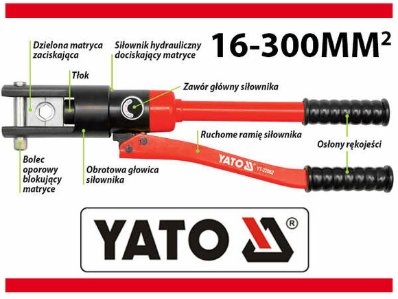 Пресс-клещи гидравлические Yato (YT-22862) изображение 5