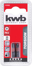 Торсіонна біта KWB PH2 25 мм 2 шт (122002)