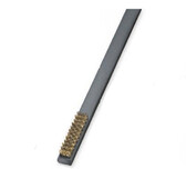 Щетка Lessmann ручная пластиковая ручка 350х22х12мм 4х11/12-рядная латунная гофрированная проволока 0.35мм высота 10мм (182807)