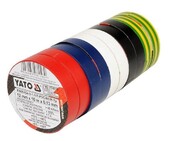 Изолента YATO разноцветная, 10 шт. (YT-8156)