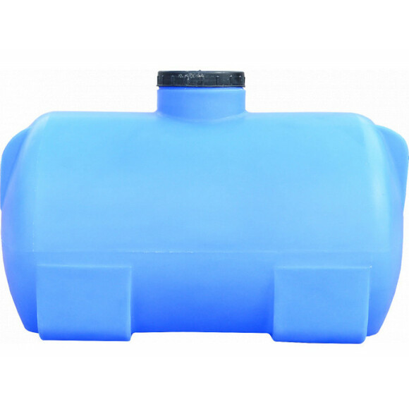 Пластиковая емкость Пласт Бак 100 л горизонтальная, голубая (00-00012460) изображение 2