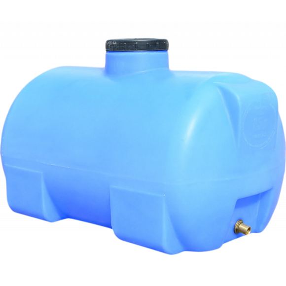 Пластиковая емкость Пласт Бак 100 л горизонтальная, голубая (00-00012460)