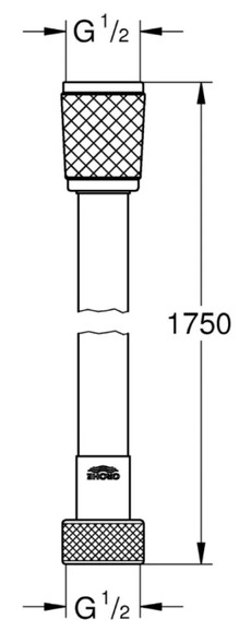 Шланг для душа Grohe QuickFix VitalioFlex Trend, 1750 мм (287422432) (CV032184) изображение 3