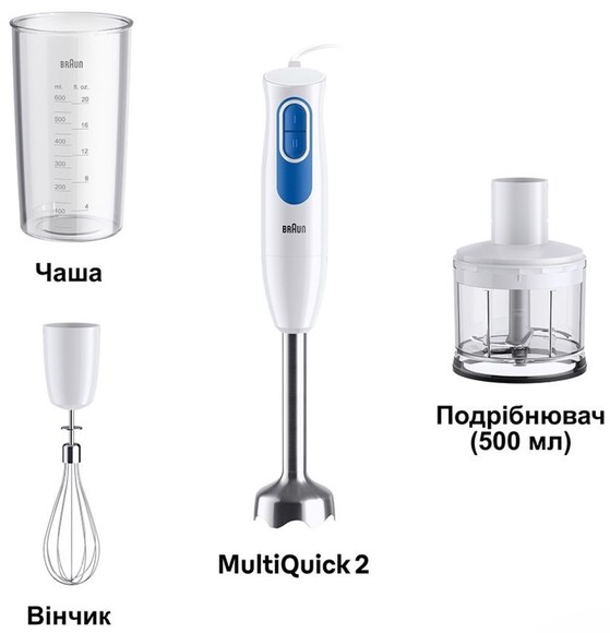 Блендер Braun MQ 20236 M WH фото 4