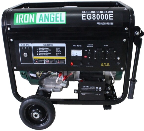 Гібридний генератор Iron Angel EG 8000E LPG фото 2