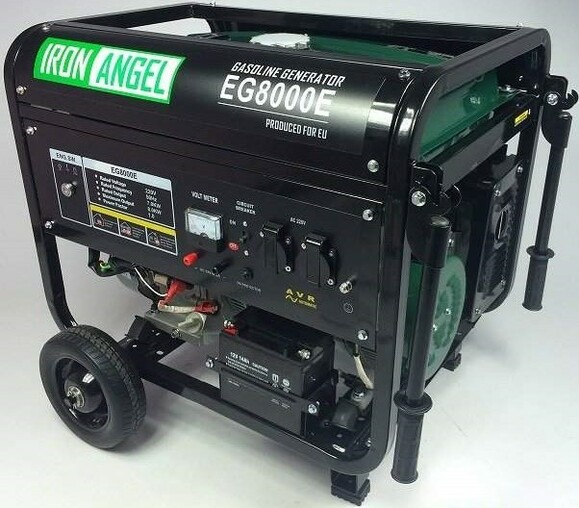Гібридний генератор Iron Angel EG 8000E LPG фото 3