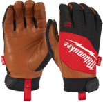 Перчатки Milwaukee с кожаными вставками, 10 / XL (4932471914)