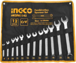 Комплект ключів гайкових INGCO INDUSTRIAL, 6-24 мм, 12 шт (HKSPA1142)
