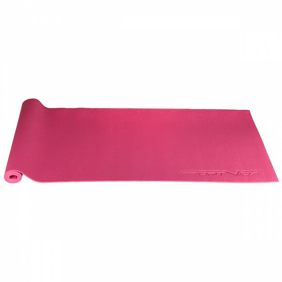 Килимок для йоги та фітнесу SportVida Pink PVC 4 мм (SV-HK0049) фото 2