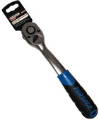 Трещотка Forsage реверсивная с резиновой ручкой 1/2 72 зуба 250мм на пластиковом держателе F-80724