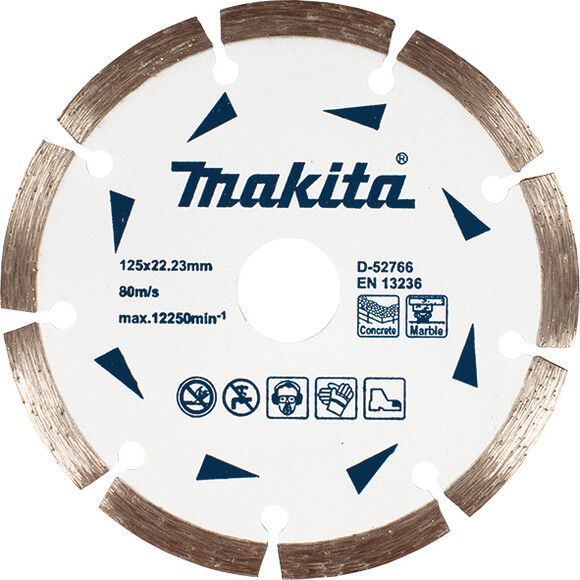 Алмазний диск Makita по бетону та мармуру 180x22.23мм (D-52772)