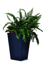 Горшок для цветов Keter Rattan Planter Medium, серый (7290103659288)