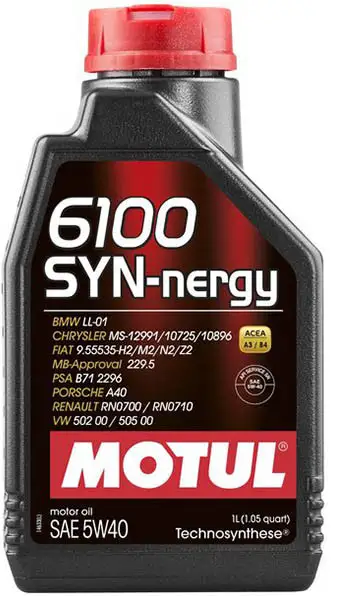 

Моторное масло Motul 6100 Syn-nergy, 5W40 1 л (107975)