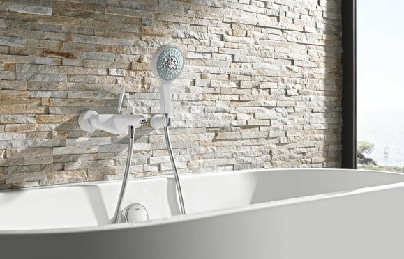 Смеситель для ванны Grohe Eurodisc Joy, однорычажный, внешний монтаж (47192) (23431LS0) изображение 2