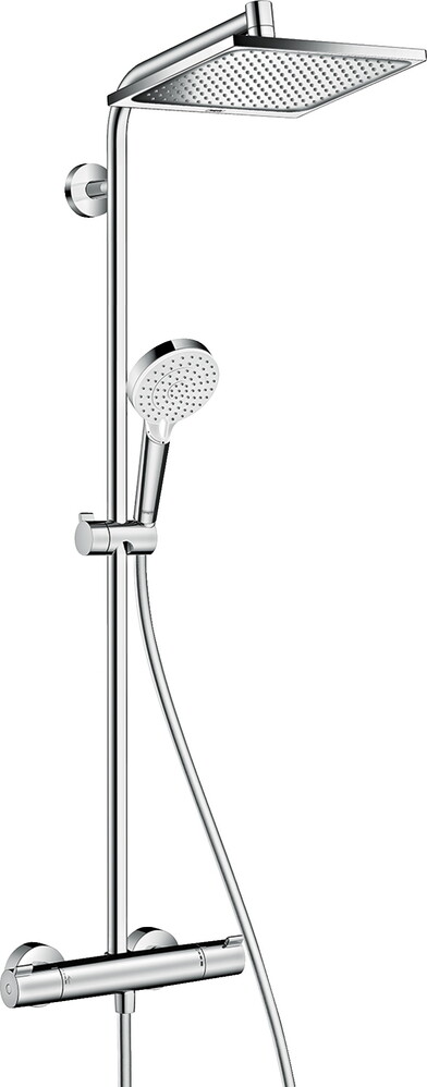 

Душевая система HANSGROHE Crometta Е 240 1jet Showerpipe, с термостатом (27271000)