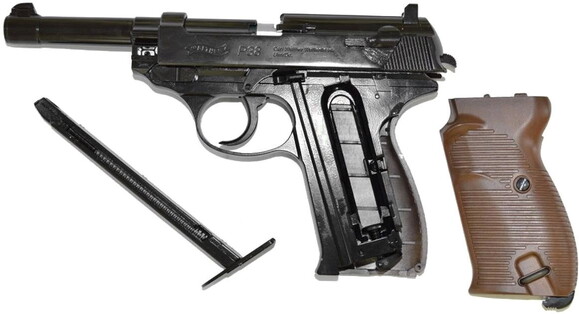 Пневматичний пістолет Umarex Walther P38 Blowback калібр 4.5 мм (5.8089) фото 4