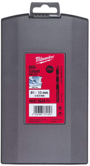 Набор сверл по металлу Milwaukee HSS-Co, 25 шт. (4932352471) изображение 3