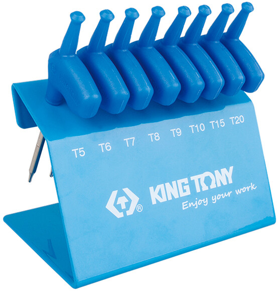 Набір ключів KING TONY TORX 8 одиниць, T5-T20 (24308PR)