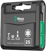 Набор бит Wera Bit-Box 15 Impaktor TX25 (05057775001)